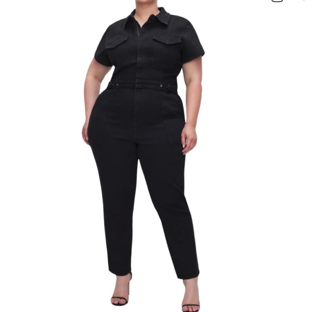 Good American Classic Black Jumpsuit